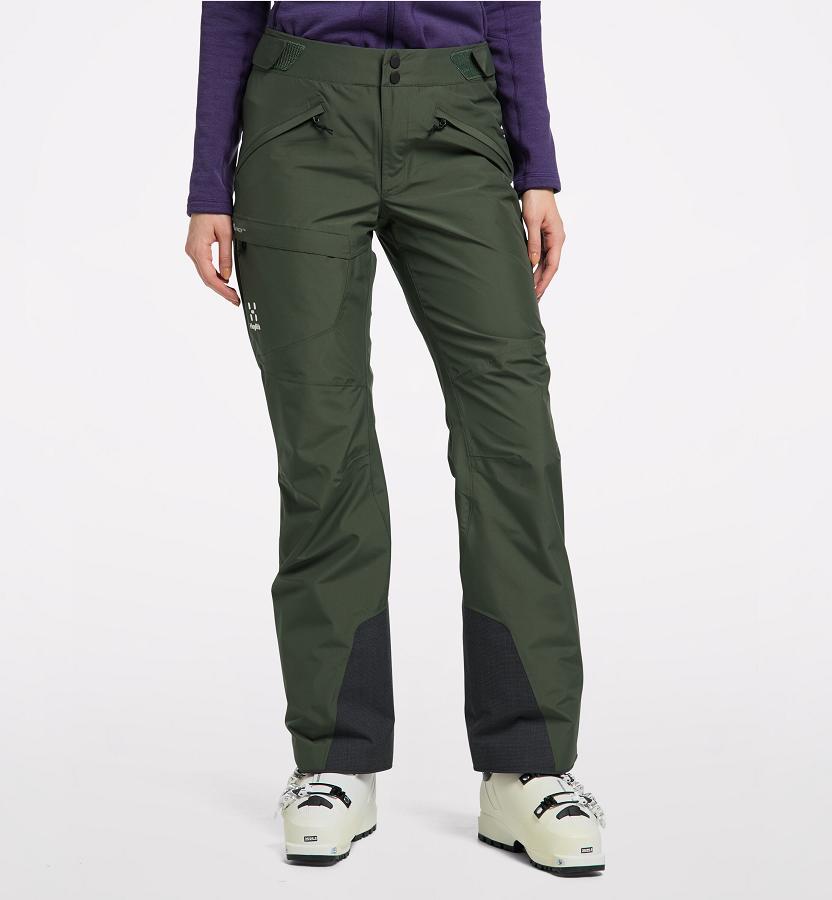Haglöfs Womens Lumi Form Ski Pants Dark Green New Zealand 05649BHXS